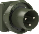 CEE-flanged plug 3x125A (2P+PE) 6h IP67 POWER TWIST green 643-6.U | 9003399483264