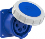 CEE-flanged socket 5x16A (3P+N+PE) 9h IP67 75x75 blue 3152-9 | 9003399140570