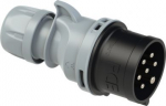 CEE-plug 7x16A (6P+PE) 7h IP44/IP54 SHARK, grey/black 017-7V | 9003399021497
