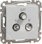 End-of-line TV / R / SAT socket 4dB , aluminium Sedna Design SDD113481 | 3606481466990