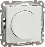 LED rotary dimmer, capacitive and ohmic loads, 0-370 W, white, Exxact WDE002306 | 3606481056559