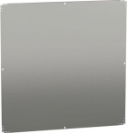 Plain mounting plate H1200xW1200mm made of galvanised sheet steel. range of product: Mounting accessories - accessory / separate part type: mounting plate - device application: multi-purpose - mounting location: direct fixing on backstuds, step slide ...