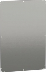 Plain mounting plate H1200xW800mm made of galvanised sheet steel. range of product: Mounting accessories - accessory / separate part type: mounting plate - device application: multi-purpose - mounting location: direct fixing on backstuds, step slide  ...