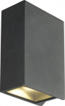 QUAD 2 XL LED wall light, 3000K, IP44, square, anthracite, 3.2W 232445 | 4024163148665