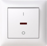 1062UJK-916 Switch 2-pole, with Glow lamp, White, Saga 2TKA00004992 | 6438199011127