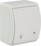 VW-155-51 Koala Łącznik dzwonek podświetlany n/t IP44 biały 61.346 | 5901769015722