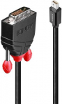 CABLE MINI DP TO DVI 3M/BLACK 41953 LINDY 41953 | 4002888419536