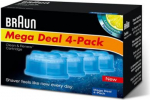 Braun | Refills 4 Pack | Clean and Renew CCR4 3+1 CCR4 3+1 | 8006540985090