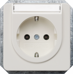 DELTA profil, titanium white SCHUKO socket outlet 10/16 A 250 V With screwless Connection terminals with labeling field Cover plate 65x 65 mm DELTA switches and socket outlets � design and quality to perfection from Siemens. Due to its eternally styl ...