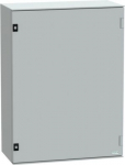 Wall mounted polyester enclosure, Thalassa PLM, plain door, with metallic plate, 847x636x300mm, IP66 NSYPLM86PG | 3606480776779