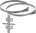 Mounting kit for pipe and pole mounting of small-type distribution boards. Suitable for pipe/pole-diameters of 60 - 150 mm. 61001152 | 4012591133001