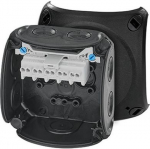Junction box DK 0202 B with 5 pole terminals 2,5 mm2, black IP66 62000296 | 4012591134398