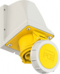 Wall mounted socket 3x16A (2P+PE) 4h IP67, yellow 1132-4 | 9003399165795