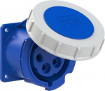 CEE-flanged socket 5x32A (3P+N+PE) 9h IP67 75x75 blue 3252-9 | 9003399140631