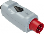 CEE-plug 4x32A (3P+PE) 6h IP44 with switch (REVERSING), grey/red 54024625