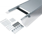 flush floor trunking with foil dry care nom. width 400 level. range 145-190mm BKF400145 | 4012002236956