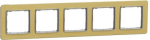 5-set frame, brushed gold Sedna Elements SDD371805 | 3606481483102