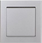 Wireless and battery wall button, 2 channels, wave radio control, F&Wave, gray FW-WSO2-S | 5902431676180
