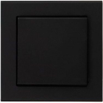 Wireless and battery wall button, 1-key, 2 channels, radio control, F&Wave, black FW-WSO2-B | 5902431676173