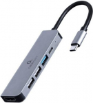 I/O ADAPTER USB-C TO HDMI/USB3/5IN1 A-CM-COMBO5-03 GEMBIRD A-CM-COMBO5-03 | 8716309124263