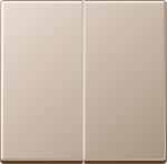 2-gang rocker, champagne, A range A595CH | 4011377093959