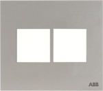 Color: Silver   Size (height x width): 122 x 138 mm   Mounting plate code suitable for 4"x4" Brazilian boxes: N2673.9. 2CLA267220N1302 | 8427238110561