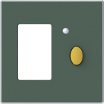 Color: Comodoro .   Cover plate for circuit breaker & RCD code: 8134.1, 8134.2 & 8134.3. 2CLA853400A1901 | 8427238227450