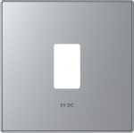 Color: Silver.   Cover plate for USB charger code: 8185.2. 2CLA858520A1301 | 8427238163338