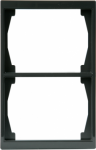 Cover frame 2-gang Anthracite - Impressivo 2TKA000325G1 | 6418677328039