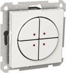 SELV push-button, Exxact, 4 gangs, 1-pole, 1-way, white WDE002794 | 3606480207099