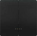 1+1 Rocker switch for pushbutton, with window, 68x69mm, Mid-position, Antracite cosso, DELTA style 5TG7145-0AC01 | 4001869583556