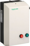 TeSys LE, enclosed star-delta starter, 18A, 400 V AC coil. range: TeSys - device short name: LE6D - device application: standard - material: polycarbonate - utilisation category: AC-3 - device composition: fuse disconnector, mechanical interlock, sta ...