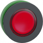 Head for illuminated push button, Harmony XB5, red flush mounted, 30mm, universal LED, ZB5FA48 | 3606481339119