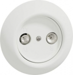 TV/R socket, end-of-line (terminal socket), white, Renova WDE006970 | 3606481063014