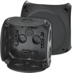 Junction box DK 0400 B 104x104x70mm without terminals, black IP66 62000297 | 4012591134404