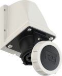 Wall mounted socket 3x16A (2P+PE) 7h IP67, black 1132-7 | 9003399395208