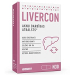 ICONFIT Livercon - Aknu funkciju un veselības atbalstam, N30 toidulisand ICF-LIVERCON
