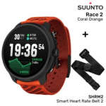 SUUNTO Race 2, Coral Orange + SHRM2, Smart Heart Rate Belt 2, size M/L spordikell SS051241000 / SS051638000