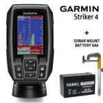 GARMIN STRIKER 4 + AKU + KAJALOODI KINNITUS kajalood 010-01550-01 / FLB-12AH / RUNOS