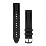 GARMIN Quick Release Band 18mm, Black Leather with Brushed Slate Hardware aksessuaarid 010-12932-61