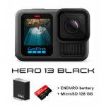 GOPRO HERO13 Black + MicroSD 128 GB + Enduro Battery sportkaamerad CHDHX-131-RW  / SD128GB / AEBAT-001