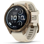 GARMIN Fenix 9 Pro 43mm AMOLED inReach, Gold Cream/Fog Gray spordikell 010-04335-21