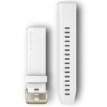 GARMIN Quick Release Band 20mm, White with Light Gold Hardware aksessuaarid 010-12927-00