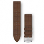 GARMIN Quick Release Band 20mm, Dark Brown Embossed Italian Leather with Silver Hardware aksessuaarid 010-12691-0D