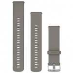 GARMIN Quick Release Band 22mm, Silver Gray Silicone with Silver Hardware aksessuaarid 010-13406-10