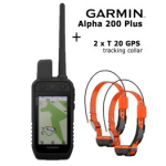 GARMIN Alpha 300 Handheld + 2 x T20 Collar, Advanced GPS Dog Tracking and Trainig komplekt: elektriline krae + pult 010-04347-51 / 010-04149-01 x 2