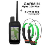 GARMIN Alpha 300 Handheld + 2 x TT 25 Collar, Advanced GPS Tracking and Training komplekt: elektriline krae + pult 010-04347-51 / 010-04149-21 x 2