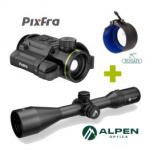 KIT PIXFRA TAURUS PFI-T425 + ALPEN OPTICS Apex LT 2.5-15x56 A4 + M52x0.75 - 56mm thermal imaging attachment