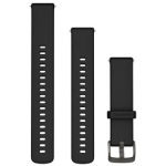 GARMIN Quick Release Band 18mm, Black Silicone with Slate Hardwar aksessuaarid 010-13406-02