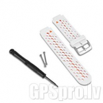 GARMIN Watch Band, White/Orange aksessuaarid 010-11251-29